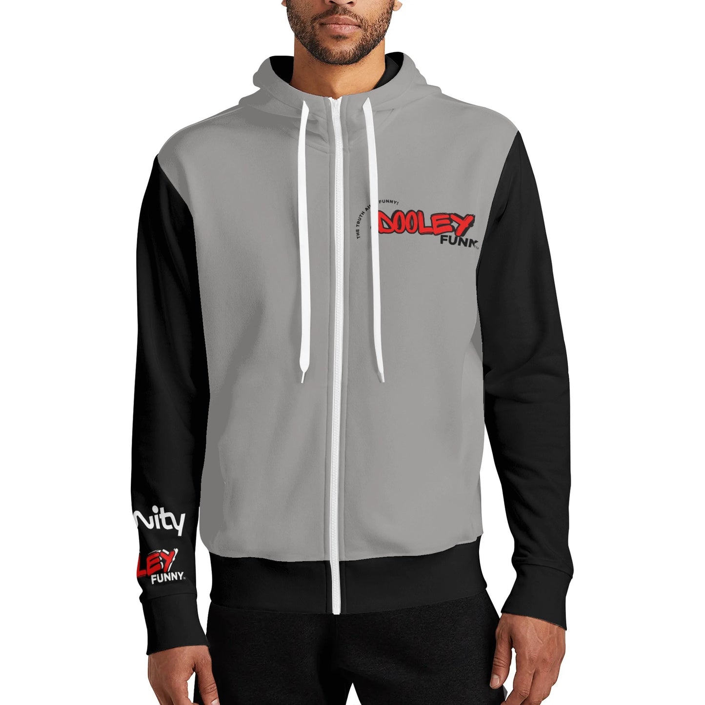Adult Full Zip Turtleneck Hoodie Streetwear