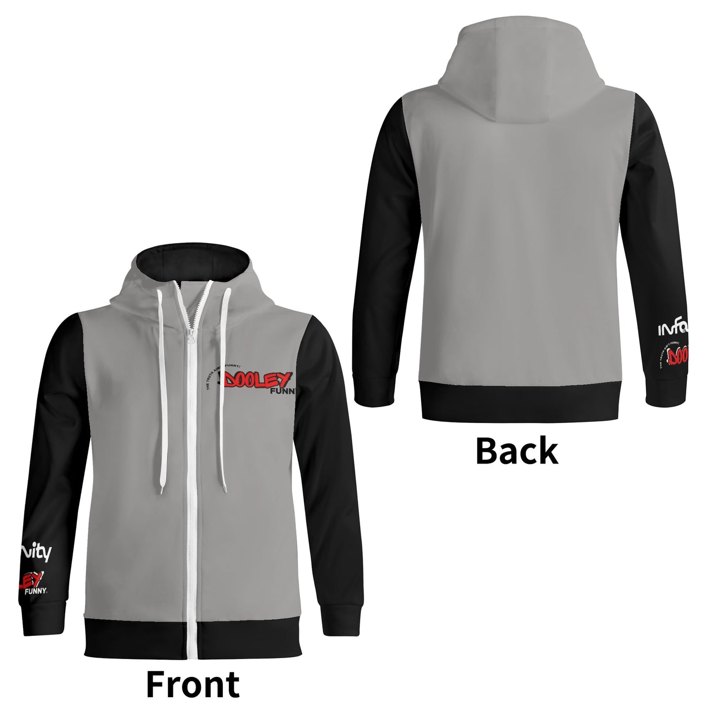 Adult Full Zip Turtleneck Hoodie Streetwear