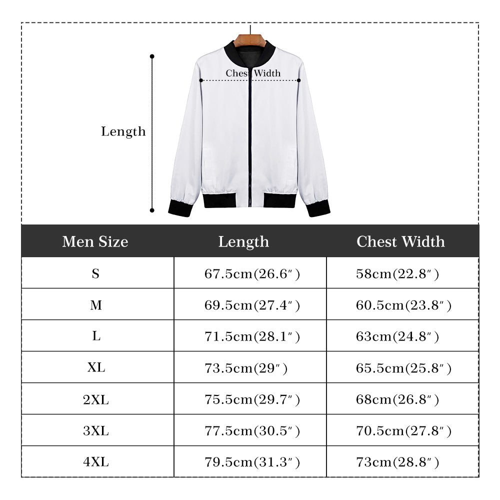 Mens Zip Bomber Jacket