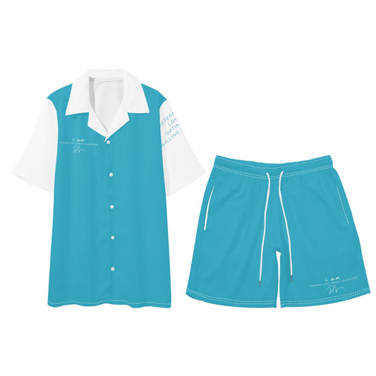 DLow D-2Pc Mens Short Sleeve Shirt and Shorts Set